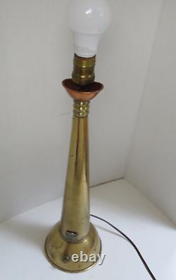 Working Vintage Fireman Firehose Nozzle Lamp New Glasgow Dept 17