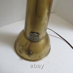 Working Vintage Fireman Firehose Nozzle Lamp New Glasgow Dept 17
