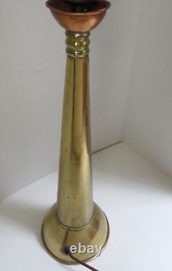 Working Vintage Fireman Firehose Nozzle Lamp New Glasgow Dept 17