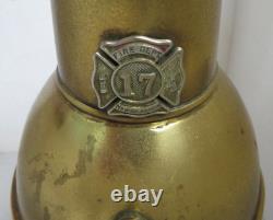 Working Vintage Fireman Firehose Nozzle Lamp New Glasgow Dept 17