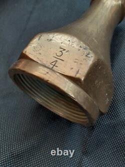 Wwii Vintage, Brass & Copper Fire Fighting Hose Nozzle, Stamped Afs 1939