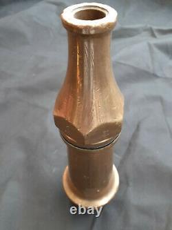 Wwii Vintage, Brass & Copper Fire Fighting Hose Nozzle, Stamped Afs 1939