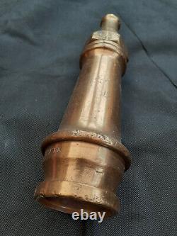 Wwii Vintage, Brass & Copper Fire Fighting Hose Nozzle, Stamped Afs 1939