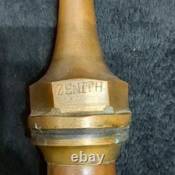 Zenith 2 1/2 in Brass Fire Hose Nozzle Firefighting & Rescue