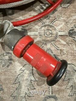 18 Enrouleur de Tuyau Antique Vintage Rouge avec Tuyau