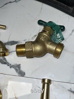 26 QTY ! EN VRAC - Raccords de tuyau en laiton, buse de tuyau d'incendie Watts B64.2, dispositif de rupture de vide