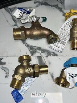 26 QTY ! EN VRAC - Raccords de tuyau en laiton, buse de tuyau d'incendie Watts B64.2, dispositif de rupture de vide