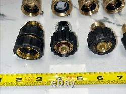 26 QTY ! EN VRAC - Raccords de tuyau en laiton, buse de tuyau d'incendie Watts B64.2, dispositif de rupture de vide