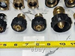 26 QTY ! EN VRAC - Raccords de tuyau en laiton, buse de tuyau d'incendie Watts B64.2, dispositif de rupture de vide