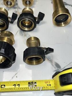 26 QTY ! EN VRAC - Raccords de tuyau en laiton, buse de tuyau d'incendie Watts B64.2, dispositif de rupture de vide