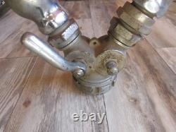 2 Buse et Diviseur de Tuyau d'Incendie Waterfog Rockwood Vintage Affichage Os1