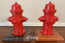 2 Hydrants de pompier en fonte lourde American Darling B84B 3,8 lbs chacun 7,5 HExc