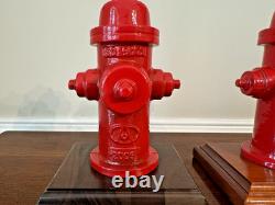 2 Hydrants de pompier en fonte lourde American Darling B84B 3,8 lbs chacun 7,5 HExc