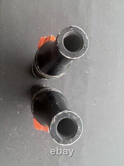 2 VTG utilisés CORDOVA Fire Equip. CO. Tuyau avec col de NOZZLE et valve 1-1/2 Noir 1.5