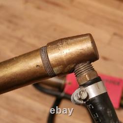 2- Vtg Pompier INDIAN D. B SMITH Nettoyeur de Pompe à Feu en Laiton avec Tuyau et Buse de Sac à Dos