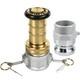 2 Buses D&rsquo;incendie Industriels En Laiton Npsh De 2 Avec 2 Raccords Camlock En Aluminium De 2 Pouces Fi