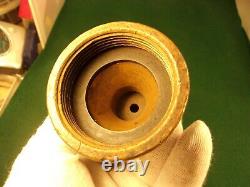 #2 sur 2, EMBOUT DE TUYAU D'INCENDIE COLT 9.5 EN LAITON ANTIQUE, POIGNÉE EN CROUPE