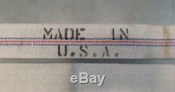 63' Linen Unlined Lutte Contre L'incendie Assemblage Du Tuyau Blanc Avec Rayures Made In USA (h4)