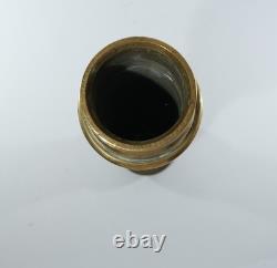 A1 Elgon Vintage Laiton Buse de Tuyau d'Incendie Patine Originale de Sapeur-Pompier 32cm Antique