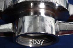 ADAPTATEUR FEMELLE À FEMELLE EN LAITON MASSIF VINTAGE POUR CAMION DE POMPIERS DE 14 POUCES DE LONG ET PESANT 11 LB