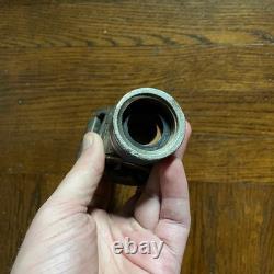 ANCIEN PAVÉ VAN PELT Tuyau d'incendie 1-1/4 BUSE en BRONZE Équipement N. Y