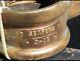 Adaptateur De Tuyau D'incendie De La Caserne De Pompiers Brass Seaford De 3-48 John H Clay Philadelphie Pa