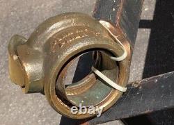 Adaptateur de tuyau d'incendie de la caserne de pompiers Brass Seaford De 3-48 John H Clay Philadelphie Pa
