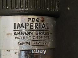 Akron Brass Pdq Imperial Fire Firefighter Gpm 120-240 Buse De Brouillard Untsted