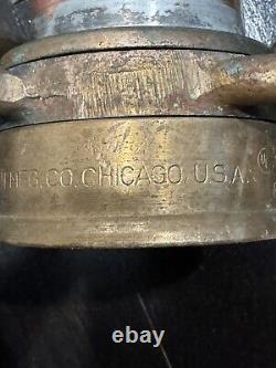 Ancien Buse de Feu en Laiton et Cuivre 30 Long W. D. Allen Chicago 1952 RARE Antiques