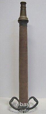 Ancien POMPE À INCENDIE en Laiton Support POWHATAN B&I Works RANSON W Va 6-61 30 1961