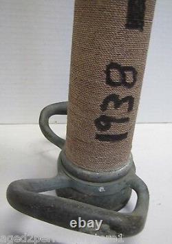 Ancien POMPE À INCENDIE en Laiton Support POWHATAN B&I Works RANSON W Va 6-61 30 1961