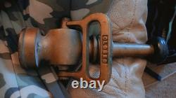 Ancien bec de tuyau de lutte contre l'incendie Powahatan 9 1/2 en laiton pur