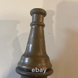 Ancienne lance à incendie en laiton de la compagnie Vintage American Le France Fire Engine Co.