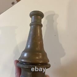 Ancienne lance à incendie en laiton de la compagnie Vintage American Le France Fire Engine Co.