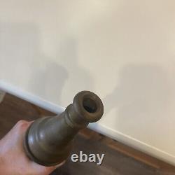 Ancienne lance à incendie en laiton de la compagnie Vintage American Le France Fire Engine Co.