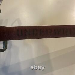 Ancienne lance à incendie en laiton de la compagnie Vintage American Le France Fire Engine Co.