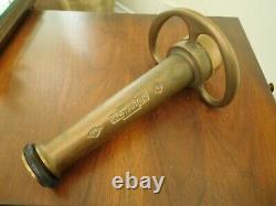 Antique AMERICAN LAFRANCE Elmira NY Buse de Tuyau d'Incendie Modèle P-4-A