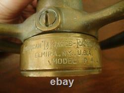 Antique AMERICAN LAFRANCE Elmira NY Buse de Tuyau d'Incendie Modèle P-4-A