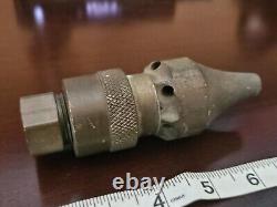 Antique A. J. Coleman Chicago Laiton Rotatif Cave Sous-sol Buse d'Incendie. Menthe