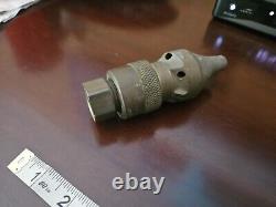 Antique A. J. Coleman Chicago Laiton Rotatif Cave Sous-sol Buse d'Incendie. Menthe