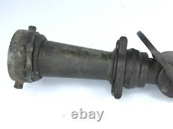 Antique American LaFrance 18 Buse de Tuyau d'Incendie en Laiton Massif Début des Années 1900