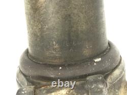 Antique American LaFrance 18 Buse de Tuyau d'Incendie en Laiton Massif Début des Années 1900