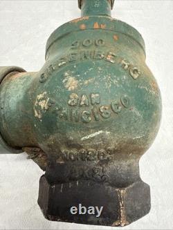 Antique BRONZE SAN FRANCISCO WHARF FIRE HYDRANT Greenberg's Sons No 120
