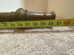 Antique Boston Woven Hose and Rubber Co 10. 27. 10. Buse de tuyau d'incendie 81S1