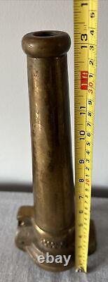 Antique Lally 13 Pouces Brass Fire Fighter's Hose Buse