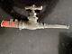 Antique Rare Laiton Tuyau D'incendie Chariot Buse. Produit Chimique