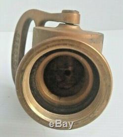 Antique Vintage Brass Powhatan Fire Hose Nozzle