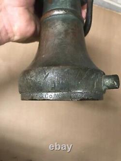 Antique Vintage The Woodhouse Mfg Co Nyc Brass Fire Hose Buse Sprayer