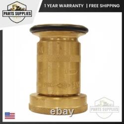 BFN150 Buse en Laiton Dixon Valve 1-1/2 NPSH pour Tuyau d'Incendie 175 PSI pour Lutte Contre l'Incendie