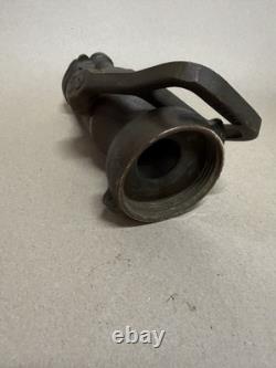 BUSE DE INCENDIE EN BRONZE MASSIF NAVY AKRON 4AN VINTAGE FAST SHIP 1.5 NH NST 52 GPM
